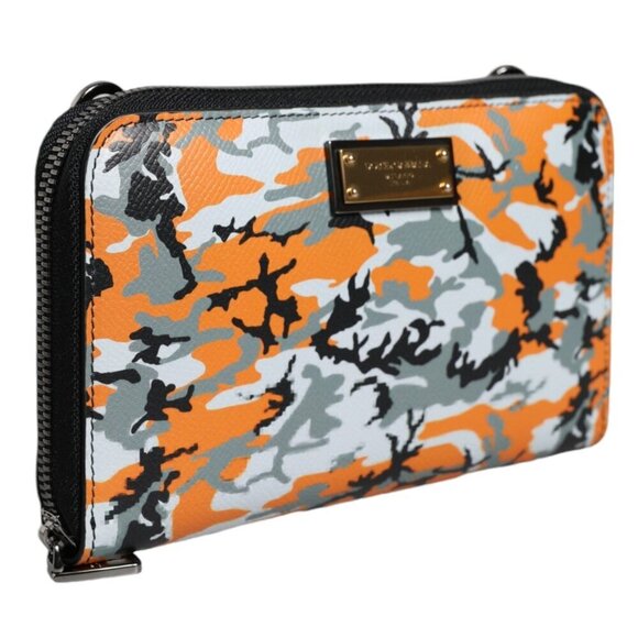 Dolce & Gabbana Dolce & Gabbana Multicolor Camouflage Leather Purse Cross Body